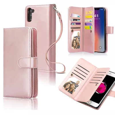 For Girls Women Samsung Galaxy S9/S8/S20 Plus Leather Removable Wallet Magnetic • $32.29