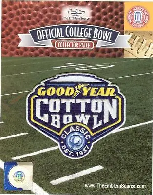 2021 Goodyear Cotton Bowl Patch Alabama Cincinnati Official NCAA Logo In Pkg • $12.95