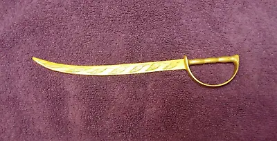 Vintage Solid Brass Ornate Sword Letter Opener Made In India 1650 • $15.94
