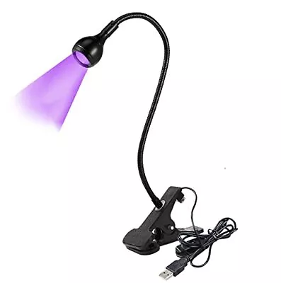 3W UV LED Desk LightFlexible Gooseneck And Clamp Mini Desk Light With Switch • $12.29