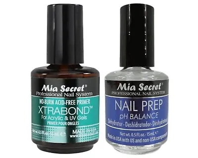 Mia Secret Nail Prep (NP-30) & Xtrabond Primer 0.5oz (PR100) • $15.36