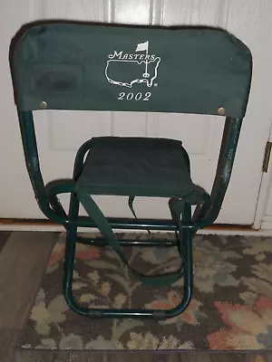 Vintage 2002 Augusta PGA Masters Folding Chair Spectator Seat • $63.71