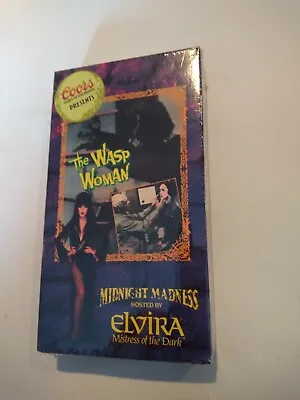 Sealed VHS Elvira The Wasp Woman Full Length Mistress Of Dark 1991 Coors Rhino • $29.99