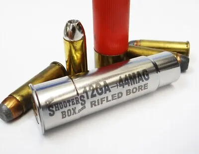 12GA To 44 MAGNUM  RIFLED Shotgun Adapter - Chamber Reducer - Stainless • $30.95