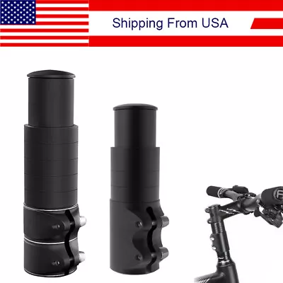 Mountain Bike Handlebar Extender Adaptor Front Fork Stem Riser Extension Head Up • $8.85