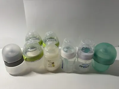 Lot 8 Baby Bottles 5oz 3x Como Tomo Nanobebe Boon Mam Nuk Phillips Aventi • $29.99