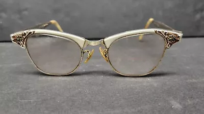 Vintage Artcraft Aluminum Cat Eye Glasses Retro Fashion Accessory • $20