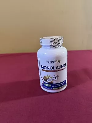 Natural Cure Labs Premium Monolaurin 600mg 100 Capsules Expire: 07/2026 • $18