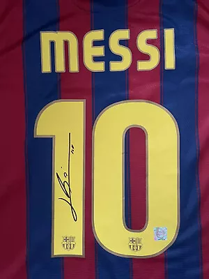 Barcelona 2011 Leo Messi Signed With COA Home Shirt • £65.40