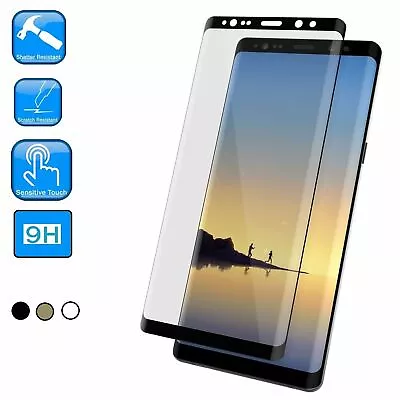 3D For Samsung Galaxy S9 S8 Plus Note 9 8 Tempered Glass Cover Screen Protector • $8.95