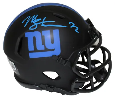 Michael Strahan Autographed New York Giants Eclipse Mini Helmet Beckett 35990 • $149.99