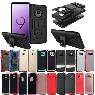 Heavy Duty ShockProof Phone Case For Samsung Galaxy S10 S9 S8 Plus S7 S6 A5 Note • £2.99