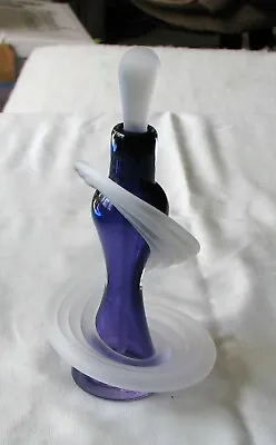 Vitrix Art Glass Perfume Bottle Frosted Full Twist • $180