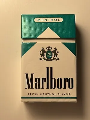 Marlboro Green Blend Fresh Menthol 20 Cigarette Pack EMPTY Box Nice! • $19