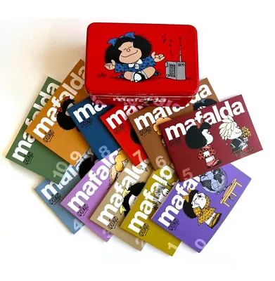 11 Tomos De MAFALDA En Una Lata Roja (Edición Limitada) / 11 Mafalda's Titles... • $73.28