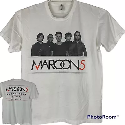 Maroon 5 Las Vegas 2013 Tour T Shirt Pop Rock Band Concert Made In USA Medium • $14.99