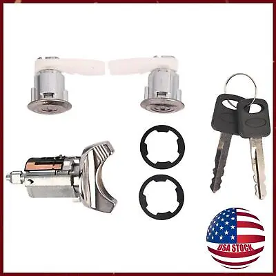 For Ford Bronco F150 F250 1992- 1995 Ignition Door Lock Cylinder Set Accessories • $36.80