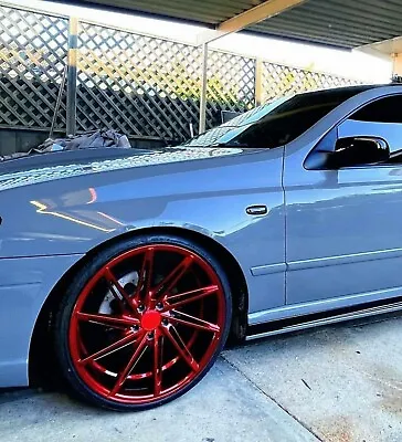 $1790 • Buy 20 Inch Holden Commodore VF VE VY HSV Wheels In Candy Red Finish Staggered Rims