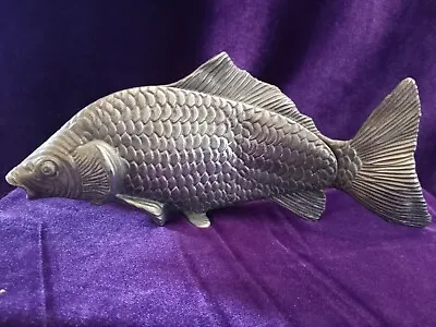 Vintage Metal Fish Sculpture 9'' • $79.99