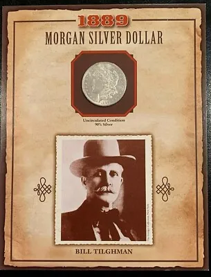 1889 BU/UNC Morgan Silver Dollar - PCS LEGENDS OF THE WEST  Bill Tilghman  • $66.95