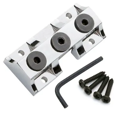 NEW Kahler® Style Locking Clamp For Guitar Behind The Nut With Screws - CHROME • $34.99