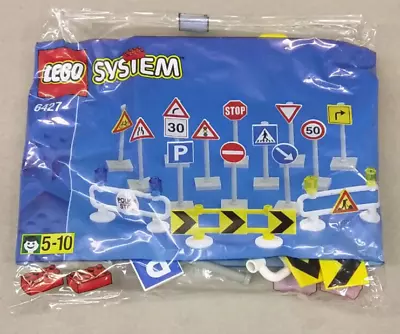 LEGO City 6427 Road Signs NEW! RARE! Stop Yield Parking Arrows Men At Work Town • $59.99