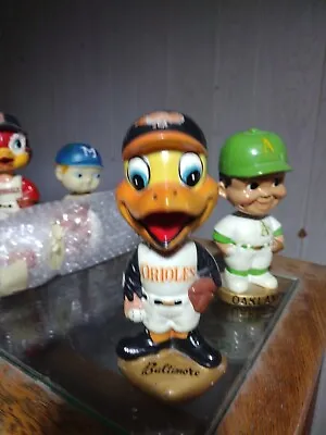 1960's Baltimore Orioles Mascot “The Bird” Vtg Bobblehead Oriole Nodder Japan • $139.99