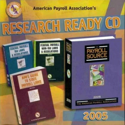 $99.99 • Buy American Payroll Association's Research Ready CD 2005 PC Accounting References!