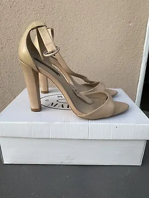 Zara Basic Heels Size 37 Nude • $20.86