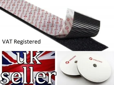 VELCRO® Self-Adhesive Sticky Tape Heavy Duty 50mm X 100mm Stick On Hook & Loop • £3.25