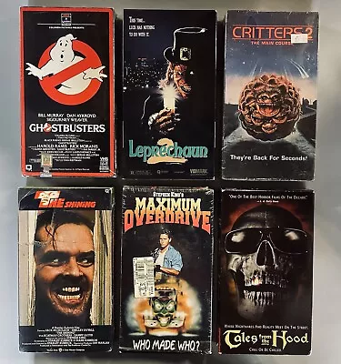 VHS HORROR Lot — Leprechaun 2 Maximum Overdrive (The Shining Is Sealed) • $44.50