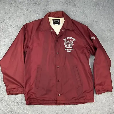 Vintage High School Jacket Adult Medium Red Maroon West Bridgewater MA Band Mens • $21