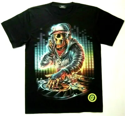 £12.45 • Buy DJ Skull/Skeleton/Headphone/Music/Hip Hop/Disco/Party/Dance/Gothic Men T-Shirt