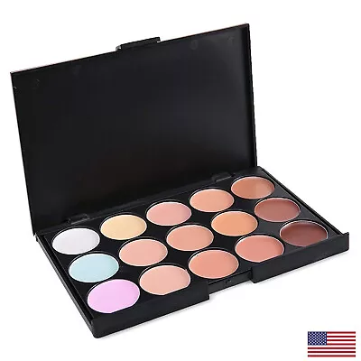 15 Colour Concealer Camouflage Contour Eye Face Cream Makeup Full Coverage • $5.49