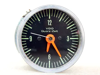 $29 • Buy Vintage VDO Quarz - Zeit Car Truck Desk Clock Porsche Quartz Movement Rare Piece