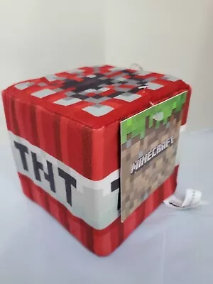 MINECRAFT 5  Microsoft Game Stuffed Animal Plush Foam TNT Block Cube Mojang • $12.95