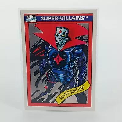 1990 IMPEL MARVEL Comics Super Villains Card Mister Sinister #65 • $1.99