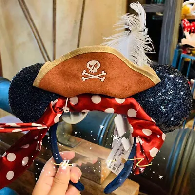 Authentic Shanghai Disney Minnie Mouse Ear Headband--Pirates Of The Caribbean • $39.99