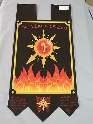 Warhammer 40K Black Legion Small Banner • $68.01