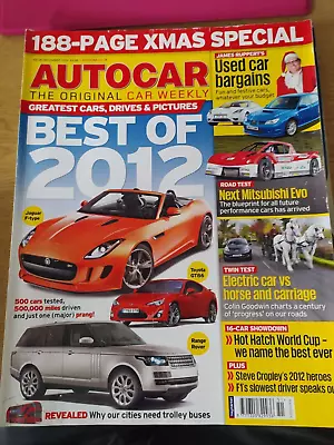 £1.99 • Buy Autocar 19/26 Dec 2012, Kuga TDCi AWD, Octavia TSI, Vauxhall Adam, BMW 120d XDri