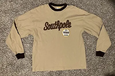 Vintage Y2K Southpole Mens Long Sleeve Crewneck Thermal Waffle Shirt Large XL • $29.95