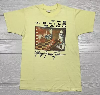 Vtg 1981 The J. Geils Band Freeze Frame Tour Shirt Sz M USA • $55