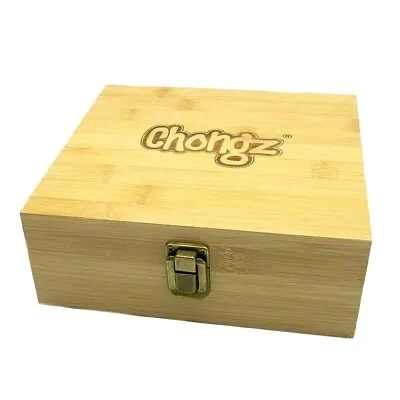 £19.99 • Buy Large Chongz  Bamboo Rolling Tray Box  Stash Storage , Rolling Box