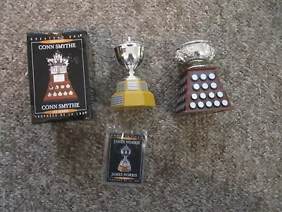 THREE 2003 McDonalds NHL Trophies. Conn Smythe  Art Ross & Norris +rare Ad Card • $44.99