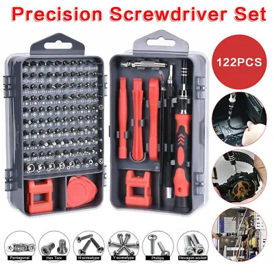 122 In 1 Small Precision Screwdriver Set Phone Laptop Computer Repair Tool Kit • £10.99