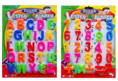 £2.89 • Buy Fridge Magnets Alphabet Numbers STRONG MAGNETS MAGNETIC BABY LETTERS AND LARGE