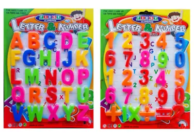 Fridge Magnets Alphabet Numbers STRONG MAGNETS MAGNETIC BABY LETTERS AND LARGE • £2.89