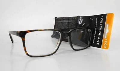 Men's Reading Glasses Foster Grant  Cyrus  With Cloth Case • $8.95