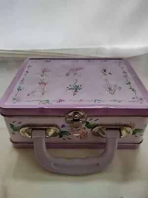 £4 • Buy Children’s Tin, Metal Fairy Design Lunchbox 7.5ins X 6ins X 3ins Good Condition 