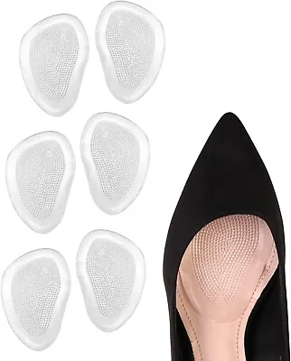 Metatarsal Pads High Heel Insoles 3 Pairs Gel Ball Of Foot Cushions Forefoot • £6.29